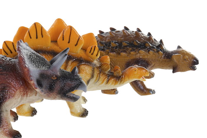 DKD Home Decor Juguete Dinosaurio Blando Multicolor 15 x 21 x 29 cm (6 Unidades)