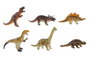 DKD Home Decor Set de 6 Dinosaurios de PVC Blando Multicolor