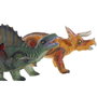 DKD Home Decor Set de 6 Dinosaurios de PVC Blando Multicolor
