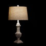 DKD Home Decor Lámpara de Sobremesa en Resina con Acabado Envejecido