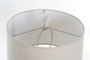 DKD Home Decor Lámpara de Sobremesa Neoclásica en Blanco Rozado Beige 38 x 38 x 73 cm con Portalámparas E27 - Acabado Desgastado