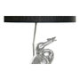 DKD Home Decor Lámpara de Sobremesa Garza Plateada y Negra