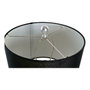 DKD Home Decor Lámpara de Sobremesa Garza Plateada y Negra