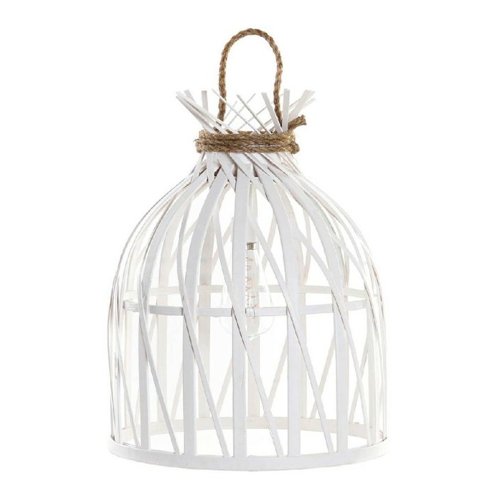 DKD Home Decor Lámpara de Techo LED de Bambú Blanco (3XAA) DKD Home Decor Lámpara de Techo LED de Bambú Blanco (3XAA)
