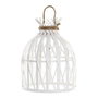 DKD Home Decor Lámpara de Techo LED de Bambú Blanco (3XAA)