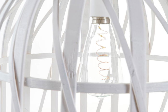 DKD Home Decor Lámpara Techo Mediterraneo Blanco 30.5 x 40.5 x 30.5 cm LED