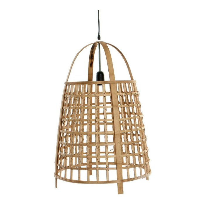 DKD Home Decor Lámpara de Techo de Ratán Natural 42x42x63 cm