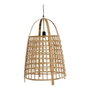 DKD Home Decor Lámpara de Techo de Ratán Natural 42x42x63 cm
