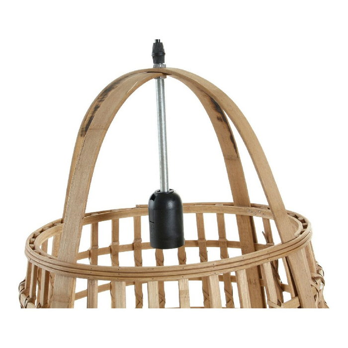 DKD Home Decor Lámpara de Techo de Ratán Natural 42x42x63 cm
