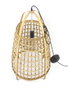 DKD Home Decor Lámpara de Techo de Ratán Natural 42x42x63 cm