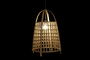 DKD Home Decor Lámpara de Techo Balines Ratán Natural 42 x 63 x 42 cm