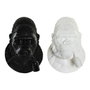 DKD Home Decor Lámpara Aplique Resina Gorila Surtido de 2 Piezas Blanco y Negro