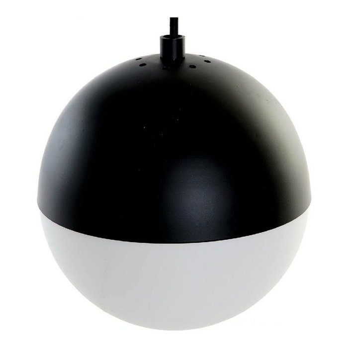 DKD Home Decor Lámpara de Techo de Metal y Cristal con Bolas Negro y Blanco DKD Home Decor Lámpara de Techo de Metal y Cristal con Bolas Negro y Blanco