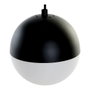 DKD Home Decor Lámpara de Techo de Metal y Cristal con Bolas Negro y Blanco