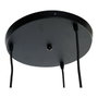 DKD Home Decor Lámpara de Techo de Metal y Cristal con Bolas Negro y Blanco