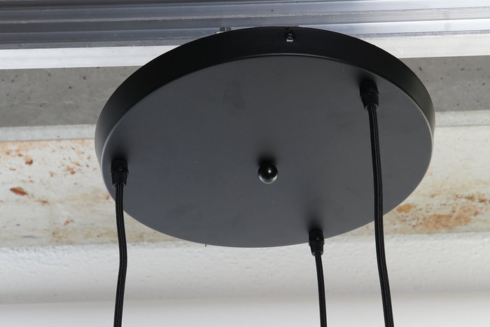 DKD Home Decor Lámpara Techo Moderno Negro Blanco 40 x 80 x 40 cm Metal Cristal