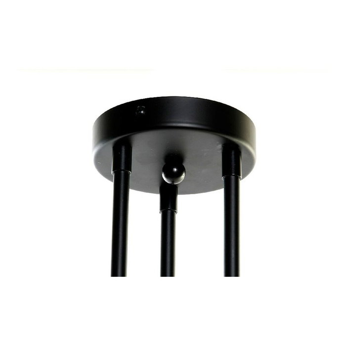DKD Home Decor Lámpara de Techo de Metal y Cristal con Bolas en Negro y Blanco