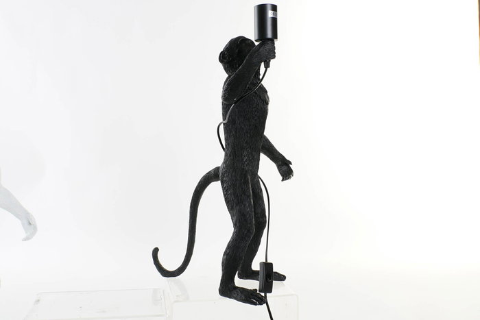 DKD Home Decor Lámpara Sobremesa Colonial Blanco Negro 34 x 55 x 31 cm (2 Unidades)