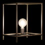 DKD Home Decor Lámpara de sobremesa de metal gris oscuro