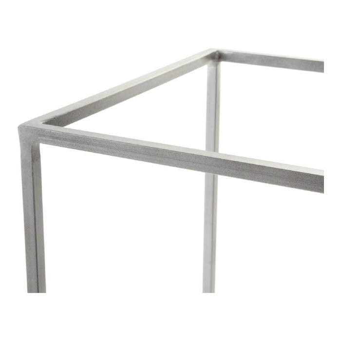 DKD Home Decor Lámpara de sobremesa de metal gris oscuro