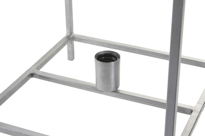 DKD Home Decor Lámpara Sobremesa Vintage Gris Oscuro 33 x 40 x 33 cm