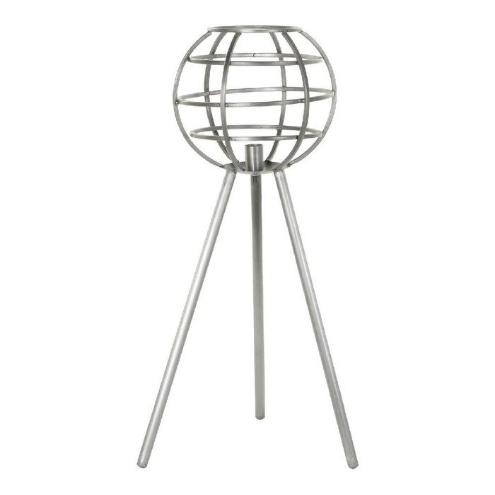 DKD Home Decor Lámpara de Sobremesa de Metal Gris Oscuro 50x50x98 cm