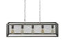 DKD Home Decor Lámpara de Techo de Metal Gris 79x26x120 cm