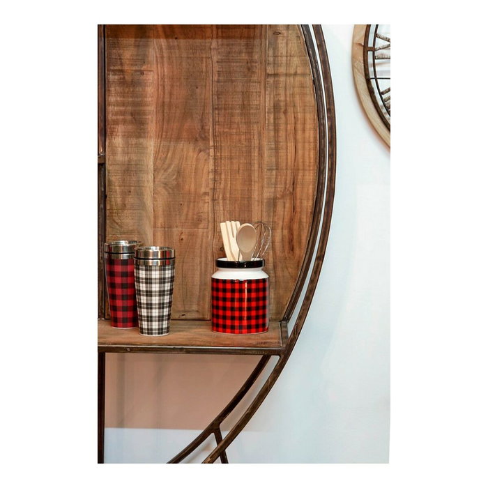 DKD Home Decor Set de 5 Botes para Utensilios TARTAN