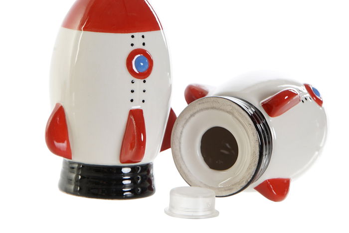 DKD Home Decor Salero y Pimentero Blanco Rojo 7 x 9 x 6.5 cm Set de 2 Piezas DKD Home Decor Salero y Pimentero Blanco Rojo 7 x 9 x 6.5 cm Set de 2 Piezas