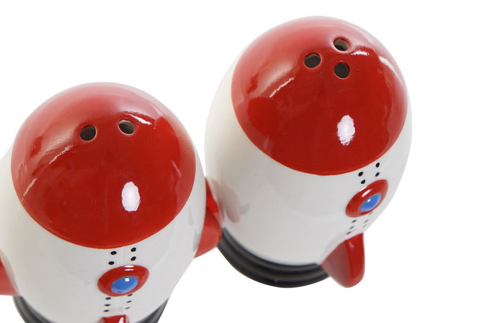 DKD Home Decor Salero y Pimentero Blanco Rojo 7 x 9 x 6.5 cm Set de 2 Piezas DKD Home Decor Salero y Pimentero Blanco Rojo 7 x 9 x 6.5 cm Set de 2 Piezas