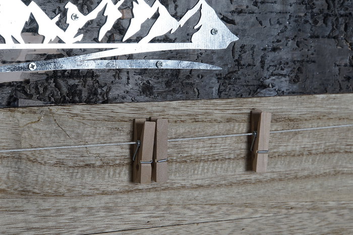 DKD Home Decor Portafoto Alpino Marron 2 x 50 x 40 cm