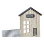 DKD Home Decor Estantería de Pared MDF con Perchero X4 Natural