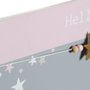 DKD Home Decor Memo de Fotos MDF 40x1x24 Estrellas Gris y Rosa