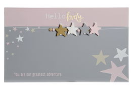 DKD Home Decor Memo Fotos Gris Rosa 1 x 24 x 40 cm