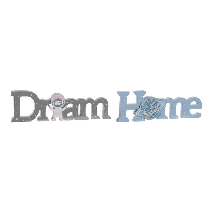 DKD Home Decor Decoración de MDF Natural 29,5x3x9 surtido de 2 unidades