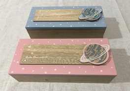 DKD Home Decor Caja MDF 22x6x9 ASTRO DOG Surtido de 2 Unidades