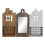 DKD Home Decor Revistero Atlantico Marron Blanco 57 x 10 x 40 cm Paulownia y Metal