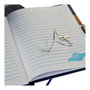 DKD Home Decor Diario Cosmos Azul de Cartón y Papel 23x5x18,3 cm