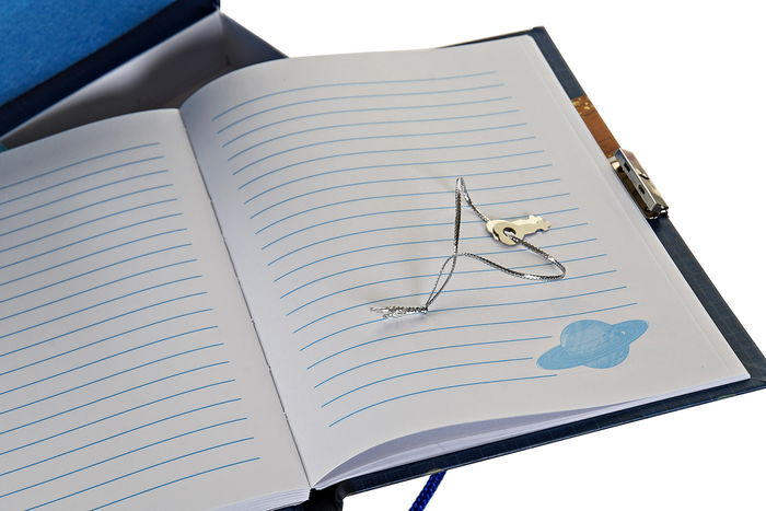 DKD Home Decor Diario Cosmos Azul 5 x 18.3 x 23 cm Papel Carton