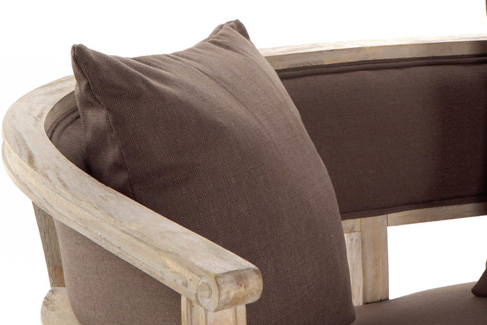 DKD Home Decor Sofá Tradicional 69 x 72 x 122 cm Marrón