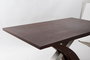 DKD Home Decor Mesa Extensible Marron Oscuro Plateado Acero MDF 90 x 77 x 160 cm