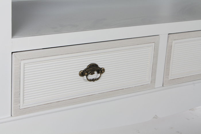 Mueble Tv Romantico DKD Home Decor Blanco 42 x 61 x 100 cm