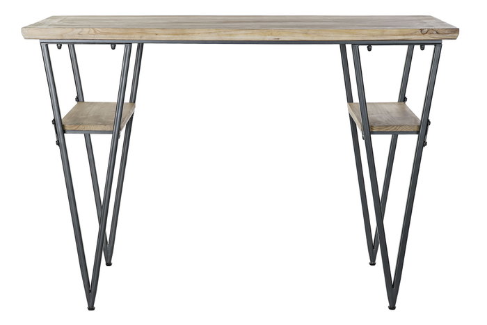 Escritorio Vintage DKD Home Decor Natural Negro 60 x 81 x 120 cm