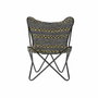 DKD Home Decor Sillón de Algodón y Hierro Mariposa Negro