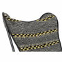 DKD Home Decor Sillón de Algodón y Hierro Mariposa Negro