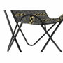 DKD Home Decor Sillón de Algodón y Hierro Mariposa Negro