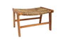 DKD Home Decor Descalzadora Alpino Teca y Fibra Natural Marron Claro 47 x 40 x 65 cm
