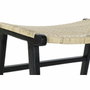 DKD Home Decor Descalzadora de Teca y Ratán Negro