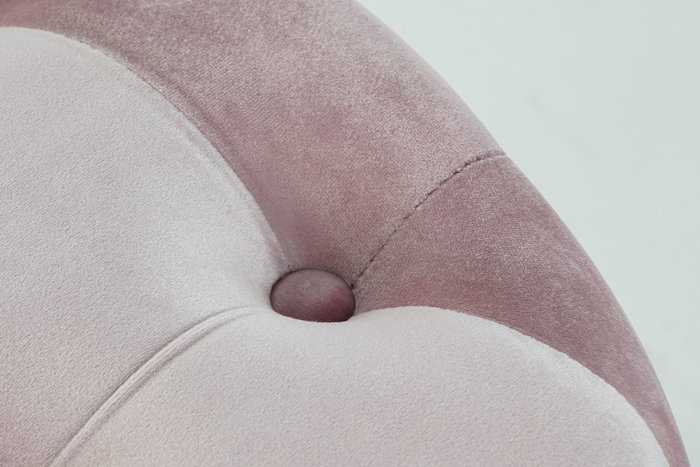 DKD Home Decor Reposapies Rosa Velvet MDF Set de 2 80 x 80 x 43 cm