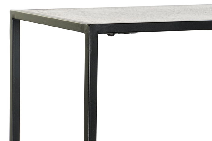 DKD Home Decor Consola Aluminio Dorado Negro 84 x 110 x 25 cm